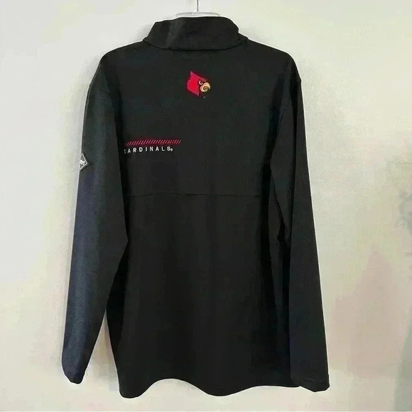 Franchise Club Sweater Sweatshirt Louisville Cardinals Quarter Zip Mens Sz Large - Picture 8 of 14